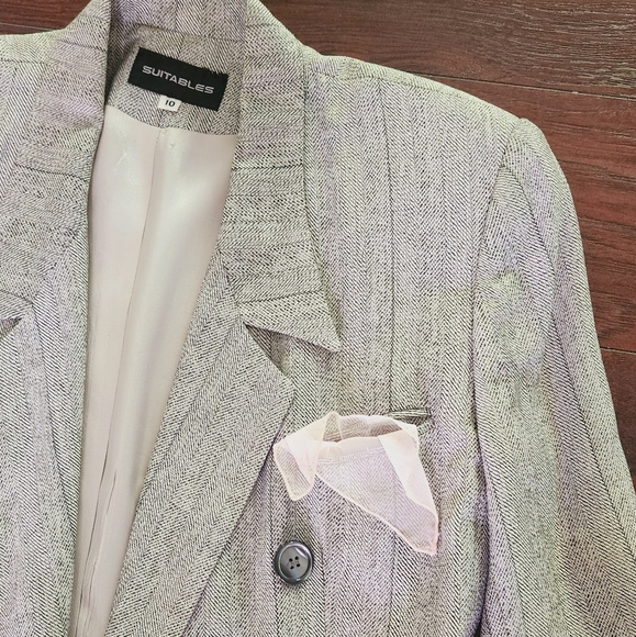 VINTAGE REAR  SUITABLES OVERSIZED BLAZER - Picture 11 of 11